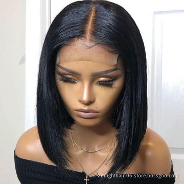 Dorpshipping Straight Bob Wig short bob 100% Human Wigs wig human hair wavy 13x4  lace frontal BOB
